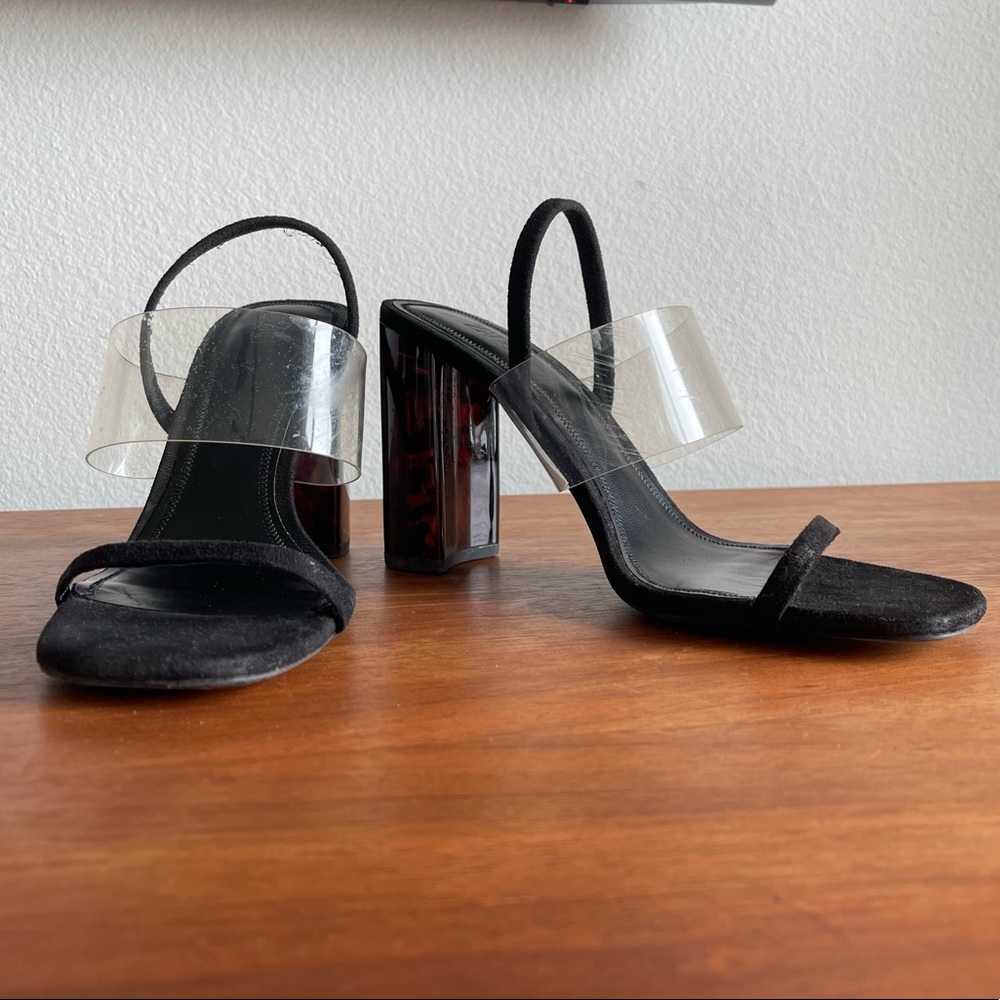 ZARA Tortoise Block Heel Sandal